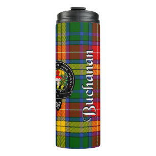 Bouteilles Isothermes Badge de clan Buchanan & Tartan