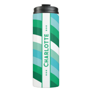 Bouteilles Isothermes Baguette incurvée en vert Tumbler thermique person