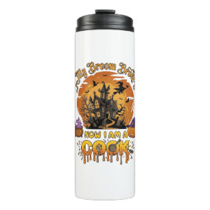 Bouteilles Isothermes Balai Brisé Cuisine Maison Hantée Halloween Chaudr