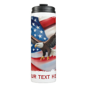 Bouteilles Isothermes Bald Eagle & US Drapeau 4 juillet