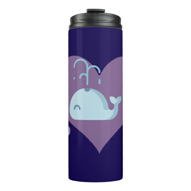 Bouteilles Isothermes Baleine mignonne (Devant)