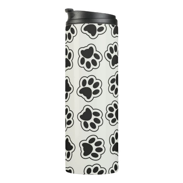 Bouteilles Isothermes Balles noires, Paws de chien, Paws de chat, Plan (Tourné sur la droite)