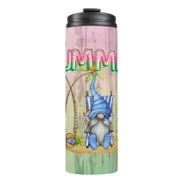 Bouteilles Isothermes Balloons À Huile De Pastèque Et Gnome De Plage Ave (Devant)