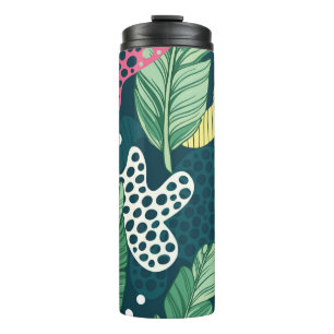 Bouteilles Isothermes Banana feuilles abstraits, couleurs tendance