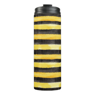 Bouteilles Isothermes Bande d'abeille noire jaune