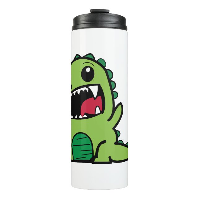 Bouteilles Isothermes Bande dessinée de dinosaure de bébé (Devant)
