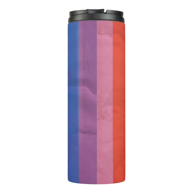 Bouteilles Isothermes Bandes arc-en-ciel verticales (Dos)