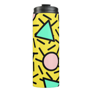 Bouteilles Isothermes Bandes de mosaïque : rétro memphis motif