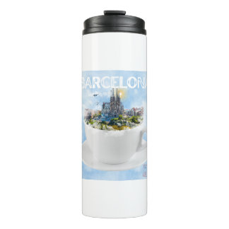 Bouteilles Isothermes Barcelone dans un Teacup - Sagrada Familia Skyline
