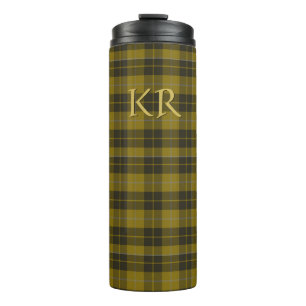 Bouteilles Isothermes Barclay Tartan avec vos initiales, Scottish Plaid