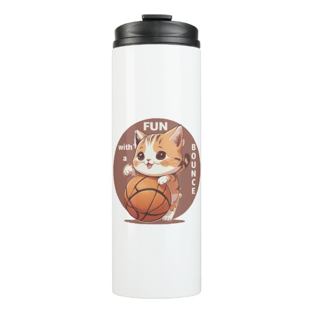 Bouteilles Isothermes basket-ball chat (Devant)