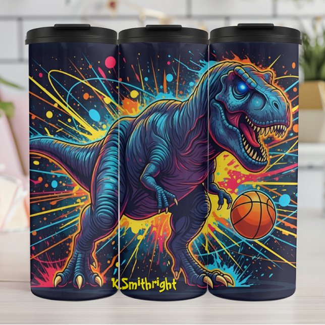 Bouteilles Isothermes Basketball Dinosaur Neon Energy Action (Créateur téléchargé)