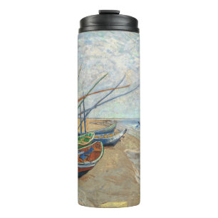 Bouteilles Isothermes Bateaux de pêche sur la plage par Vincent Van Gogh