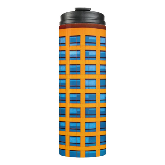 Bouteilles Isothermes Bâtiment bleu et orange (Devant)