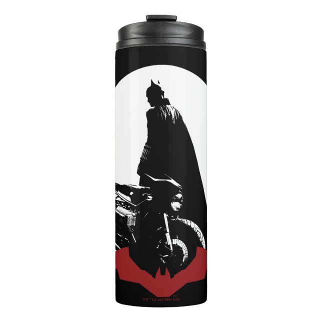 Bouteilles Isothermes Batman Motorcycle Silhouette (Devant)