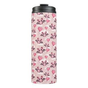 Bouteilles Isothermes Bats et coeurs roses mignons