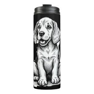 Bouteilles Isothermes Beagle chiot adorable, famille Animal amoureux Tan