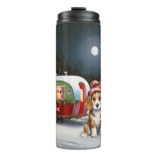 Bouteilles Isothermes Beagle d'hiver Caravan Christmas Adventure