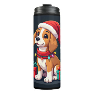 Bouteilles Isothermes Beagle Xmas Éclairage Santa Beagle Chien Noël Ta