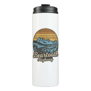 Bouteilles Isothermes Beartooth Highway Montana Wyoming Retro