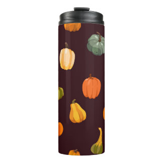 Bouteilles Isothermes Beau arrière - plan d'automne avec des citrouilles