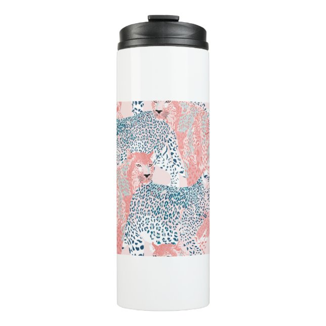 Bouteilles Isothermes Beau art Leopard sans couture motif, abstrait un (Devant)