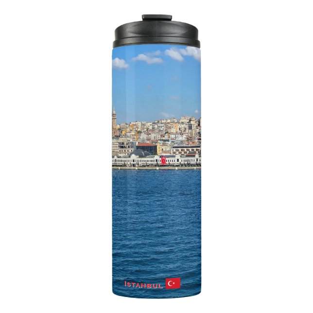 Bouteilles Isothermes Beau panorama de voyage à Istanbul (Devant)