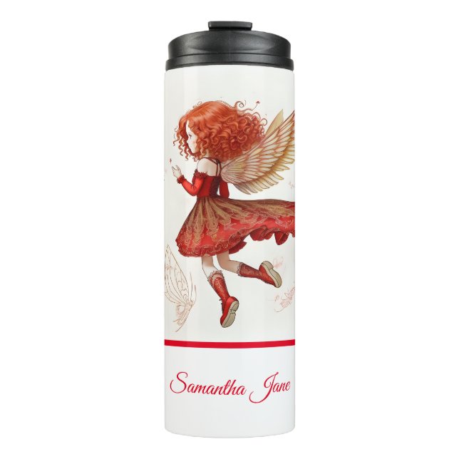Bouteilles Isothermes Beau Petit Rouge Flying Fairy Imaginaire Art (Devant)