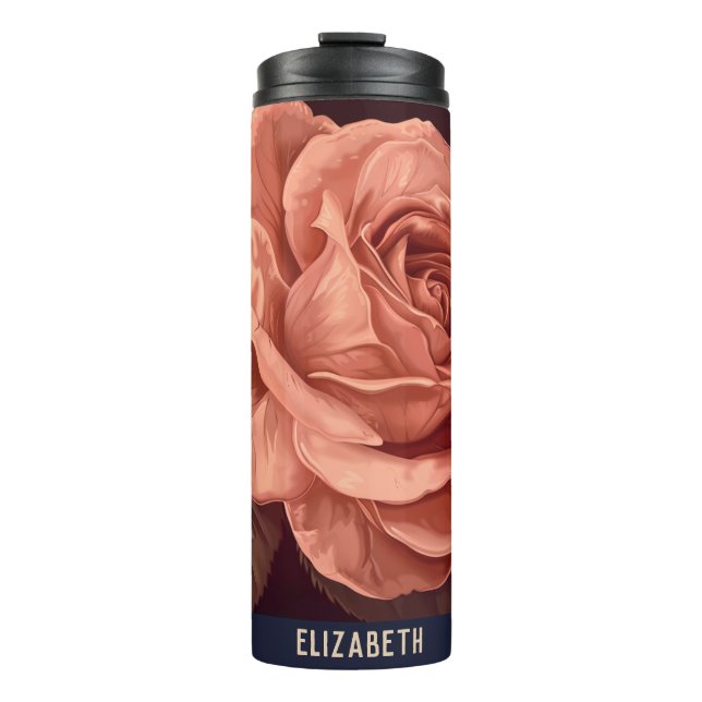 Bouteilles Isothermes Beau Rose Cute Tea Tumbler (Devant)