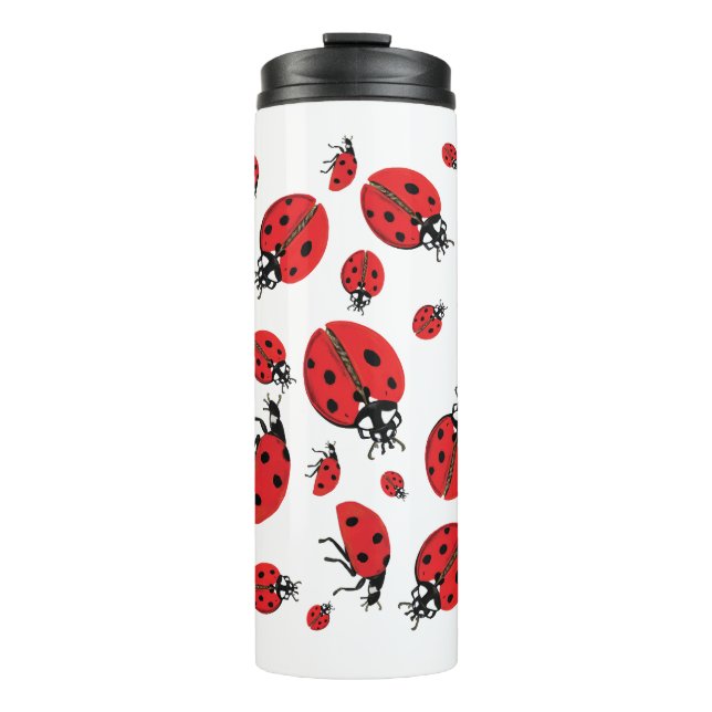 Bouteilles Isothermes Beaucoup de Ladybugs Lucky Motif (Devant)