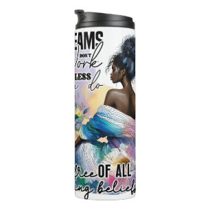 Bouteilles Isothermes Beauté - Femme noire Inspirationnel 2