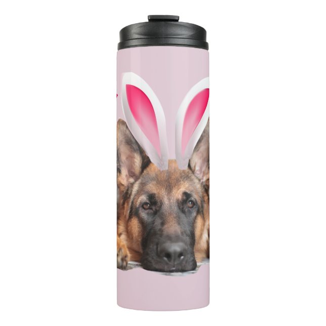 Bouteilles Isothermes Beautiful German Shepherd Bunny Ears (Devant)
