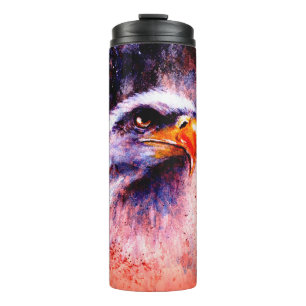 Bouteilles Isothermes beautiful painting of eagle on an abstract backgro