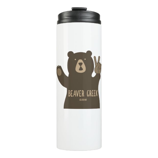 Bouteilles Isothermes Beaver Creek Colorado Peace Bear (Devant)