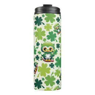 Bouteilles Isothermes Bébé Hibou Mignon St Patrick Dessin Animé