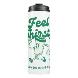 Bouteilles Isothermes beige vert illustratif mignon devis amusant