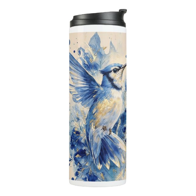 Bouteilles Isothermes Bel oiseau bleu  (Tourné sur la gauche)