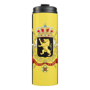 Bouteilles Isothermes Belgique Travel Mug, drapeau patriotique belge
