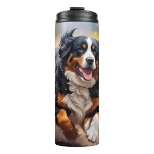 Bouteilles Isothermes Belle Bernese Mountain Dog & Flowers
