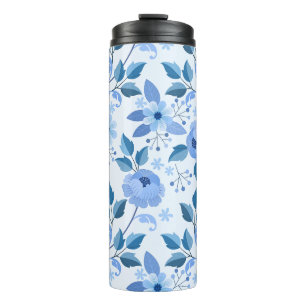 Bouteilles Isothermes belle bleu Floral Design cadeau motif pour elle