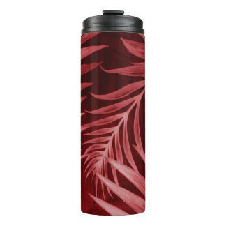 Bouteilles Isothermes Belle couleur abstraite rose et rouge fleurs sur b