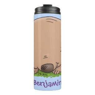 Bouteilles Isothermes Belle illustration de dessin animé de bébé wombat