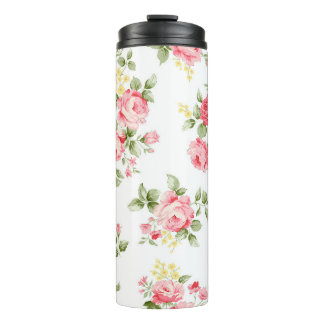 Bouteilles Isothermes Belle motif de fleur rose, petite bouqu fleurie
