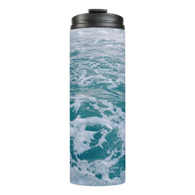 Bouteilles Isothermes Belle vague de marbre de mer texturehipster, backg (Devant)