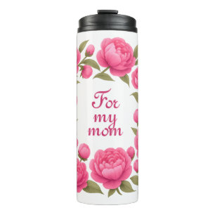 Bouteilles Isothermes Belles fleurs roses pour la fête des mères
