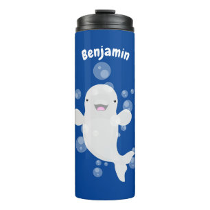 Bouteilles Isothermes Béluga mignon bulles dessin de dessin animé