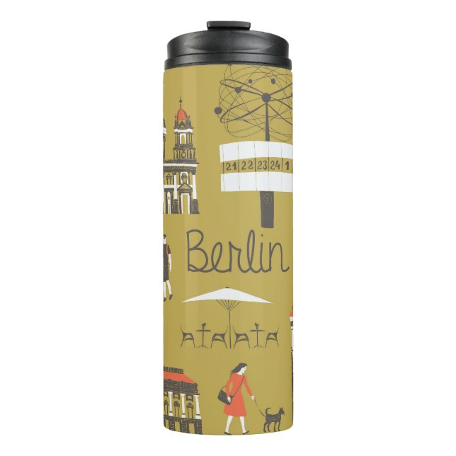 Bouteilles Isothermes Berlin, Illustration Monumentale. (Devant)