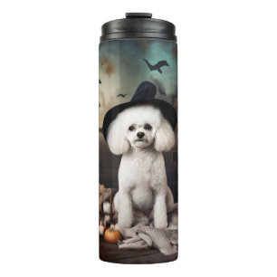 Bouteilles Isothermes Bichon Frise Citrouilles Halloween Épouvantable