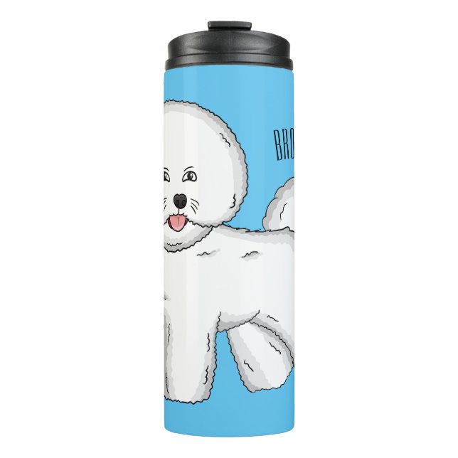 Bouteilles Isothermes Bichon frise dog dessin animé (Devant)