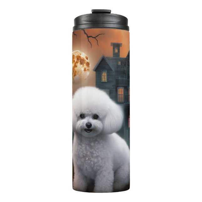Bouteilles Isothermes Bichon Frise Halloween Effrayant  (Devant)